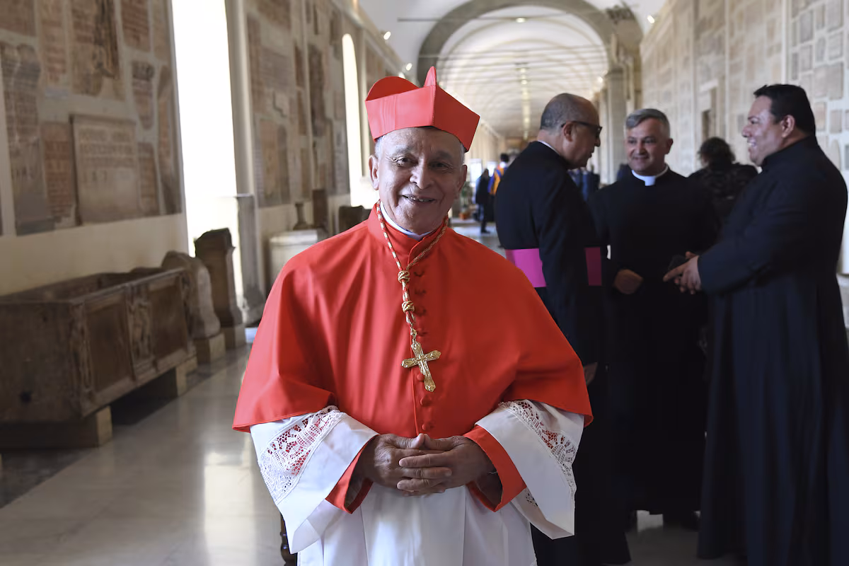 El arzobispo Diego Rafael Padrón Sánchez en la Ciudad del Vaticano, en septiembre de 2023. ANADOLU (ANADOLU AGENCY VIA GETTY IMAGES)